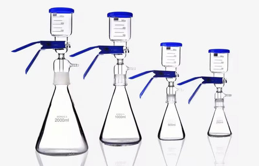 All Glass Filtration Assembly (includes 4 pieces: vacuum flask, glass frit funnel,  funnel top, clamp)